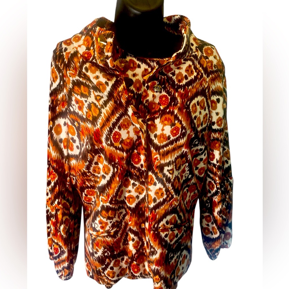 WD.NY balloon sleeve jeweled button jacket and matching Jeweled blouse 8